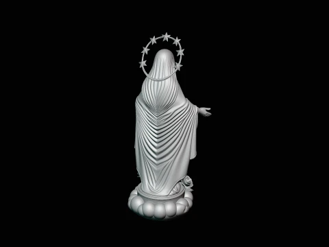 Our Lady of Grace Statue Design 6 - 3D Print Model 3D Print Model