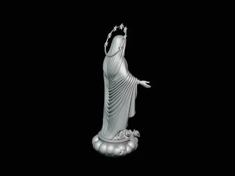 Our Lady of Grace Statue Design 6 - 3D Print Model 3D Print Model