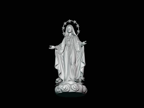 Our Lady of Grace Statue Design 6 - 3D Print Model 3D Print Model