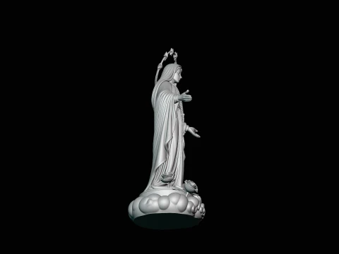 Our Lady of Grace Statue Design 6 - 3D Print Model 3D Print Model