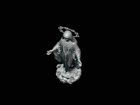 Our Lady of Grace Statue Design 6 - 3D Print Model 3D Print Model