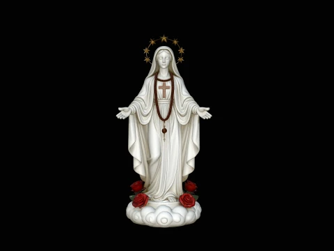 Our Lady of Grace Statue Design 7 - 3D Print Model 3Dプリントモデル
