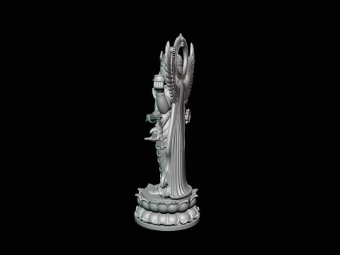 Multi-Armed Guanyin Statue Design 5 - 3D Print Model 3D Print Model