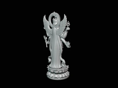 Multi-Armed Guanyin Statue Design 5 - 3D Print Model 3D Print Model