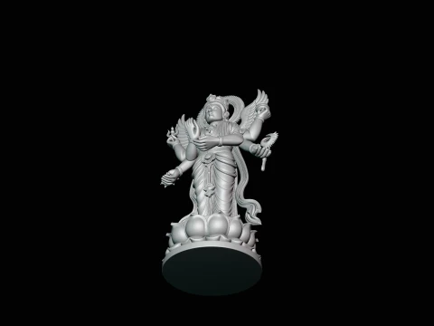 Multi-Armed Guanyin Statue Design 5 - 3D Print Model 3D Print Model