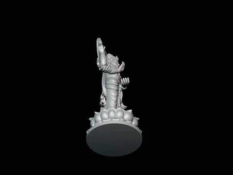 Multi-Armed Guanyin Statue Design 5 - 3D Print Model 3D Print Model