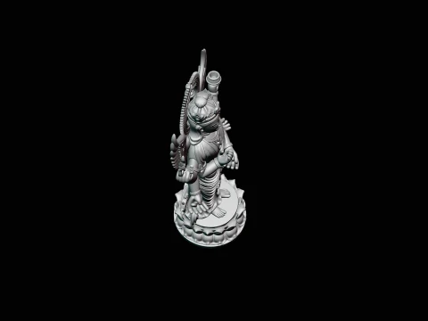 Multi-Armed Guanyin Statue Design 5 - 3D Print Model 3D Print Model