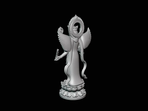 Multi-Armed Guanyin Statue Design 6 - 3D Print Model 3D Print Model