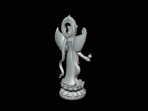 Multi-Armed Guanyin Statue Design 6 - 3D Print Model 3D Print Model