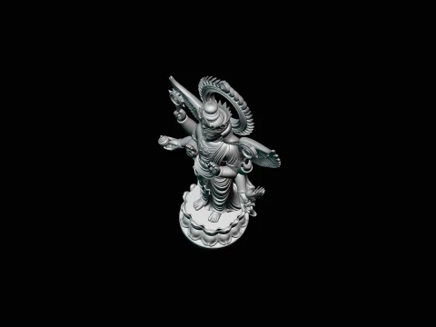 Multi-Armed Guanyin Statue Design 6 - 3D Print Model 3D Print Model
