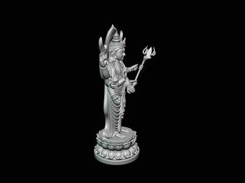 Multi-Armed Guanyin Statue Design 7 - 3D Print Model 3D Print Model