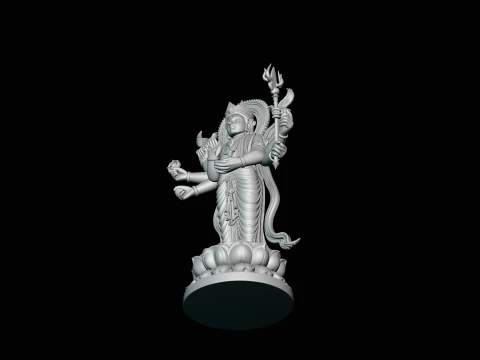 Multi-Armed Guanyin Statue Design 7 - 3D Print Model 3D Print Model