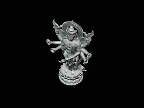 Multi-Armed Guanyin Statue Design 7 - 3D Print Model 3D Print Model