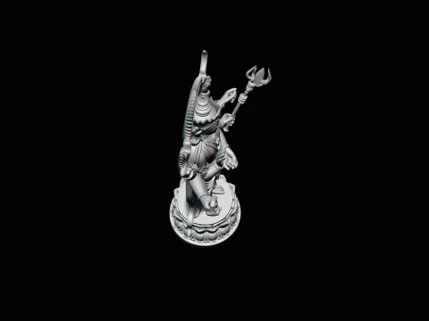 Multi-Armed Guanyin Statue Design 7 - 3D Print Model 3D Print Model
