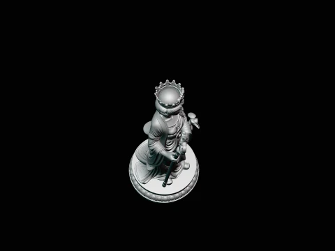 Hera with Peacock Statue Design 2 - 3D Print Model 3D Print Model