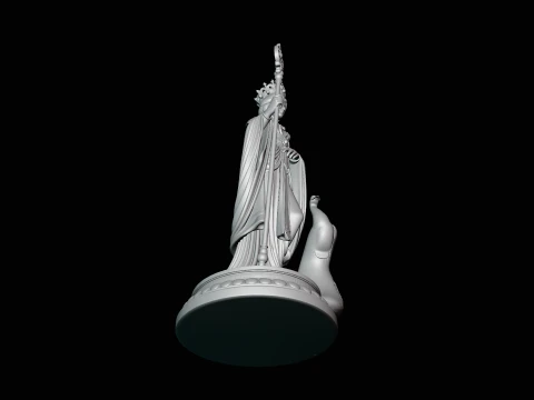 Hera with Peacock Statue Design 3 - 3D Print Model 3D Print Model