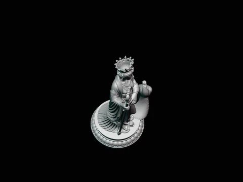 Hera with Peacock Statue Design 3 - 3D Print Model 3D Print Model