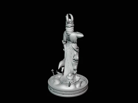 Diana the Huntress Statue Design 1 - 3D Print Model 3D Print Model