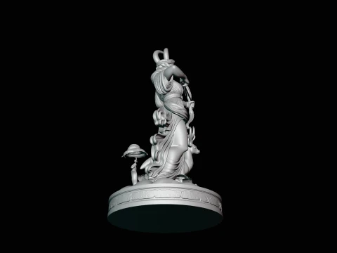 Diana the Huntress Statue Design 1 - 3D Print Model 3D Print Model