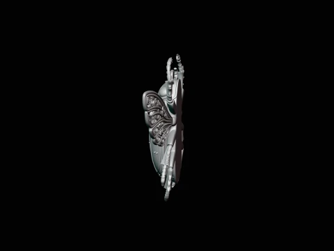 Filigree Winged Beetle Statue Design 1 - 3D Print Model 3D Print Model