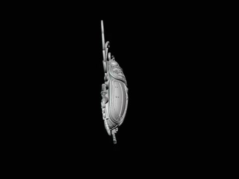 Filigree Winged Beetle Statue Design 1 - 3D Print Model 3D Print Model