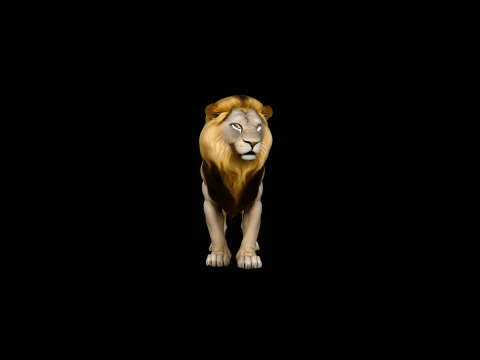 Standing Lion Statue Design 1 - 3D Print Model 3D printmodel