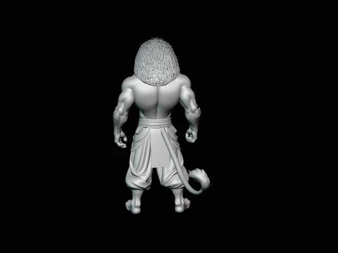 Lion Warrior Statue Design 1 - 3D Print Model 3D Print Model