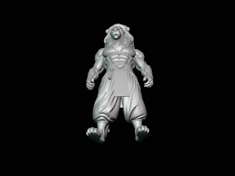 Lion Warrior Statue Design 1 - 3D Print Model 3D Print Model