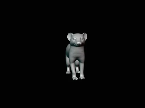 Banded Mongoose Statue Design 1 - 3D Print Model 3D Print Model