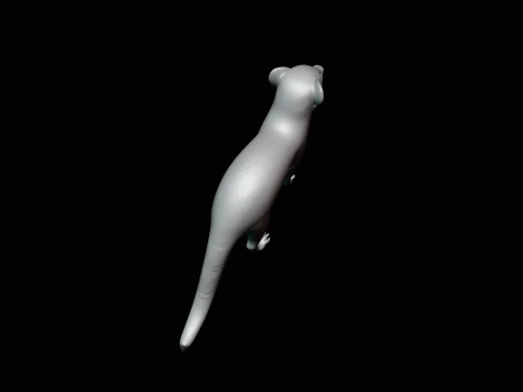 Banded Mongoose Statue Design 1 - 3D Print Model 3D Print Model