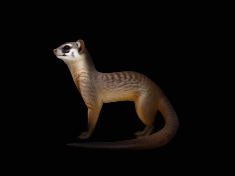 Banded Mongoose Statue Design 3 - 3D Print Model 3D Druckmodell