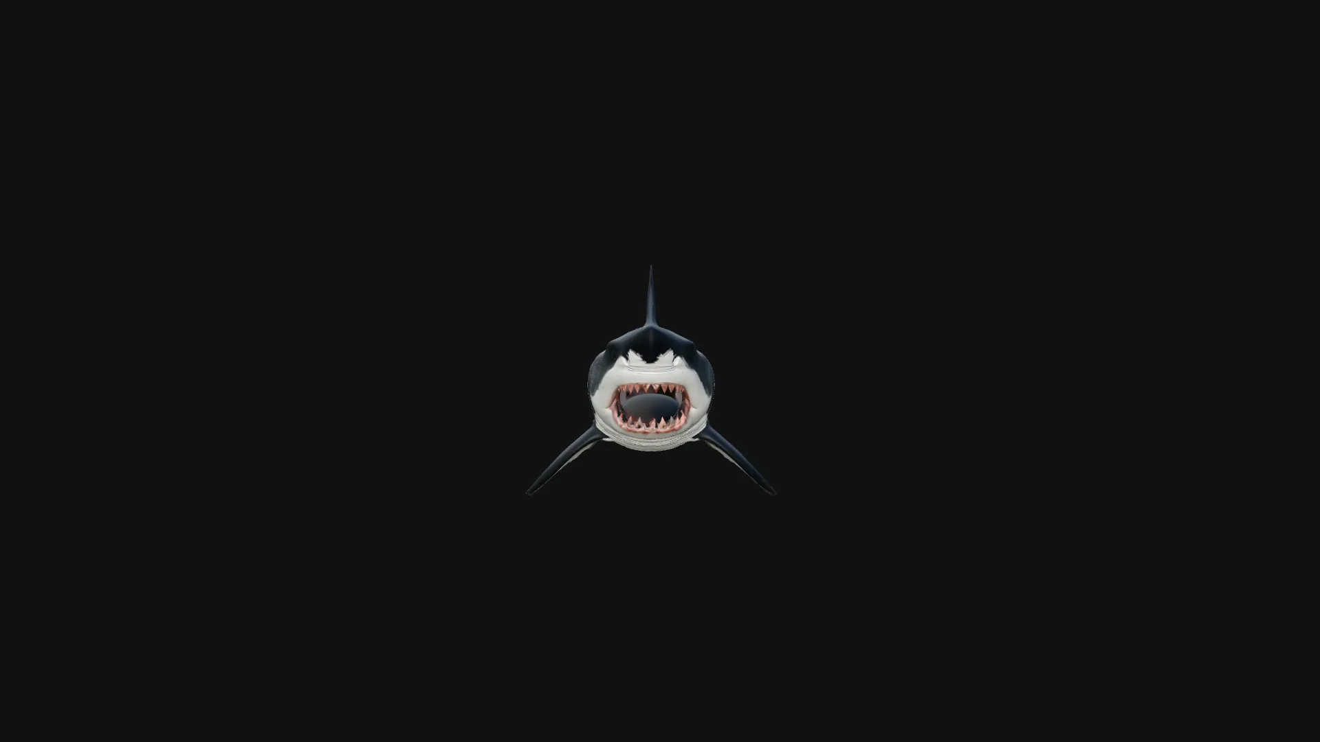 Great White Shark Statue Design 5 - 3D Print Model 3D Print Model .c4d .max .obj .3ds .fbx .stl .blend 