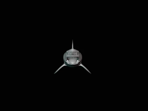 Great White Shark Statue Design 5 - 3D Print Model 3D Print Model