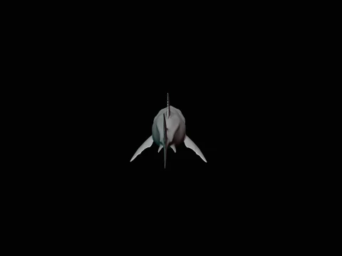 Great White Shark Statue Design 7 - 3D Print Model 3D Print Model