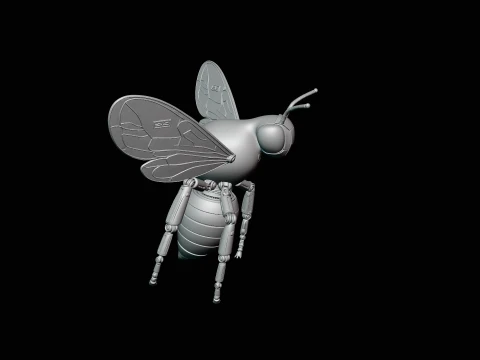 Mechanical Wasp Statue Design 2 - 3D Print Model 3D Print Model