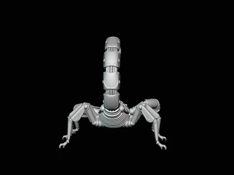 Brass Clockwork Scorpion Statue Design 3 - 3D Print Model 3D Print Model