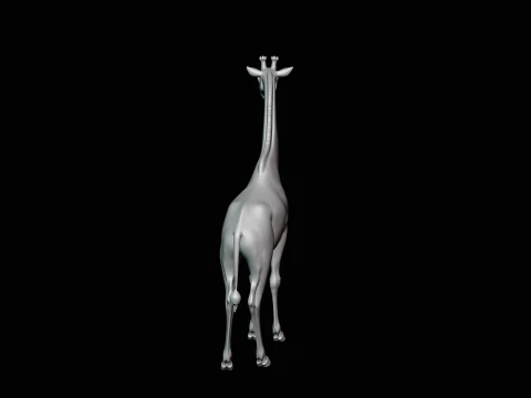 Standing Giraffe Statue Design 1 - 3D Print Model 3D Print Model