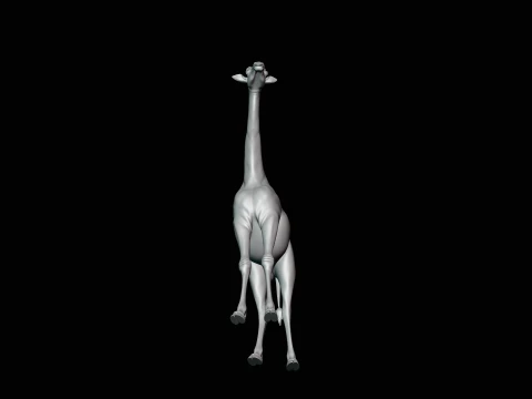 Standing Giraffe Statue Design 1 - 3D Print Model 3D Print Model