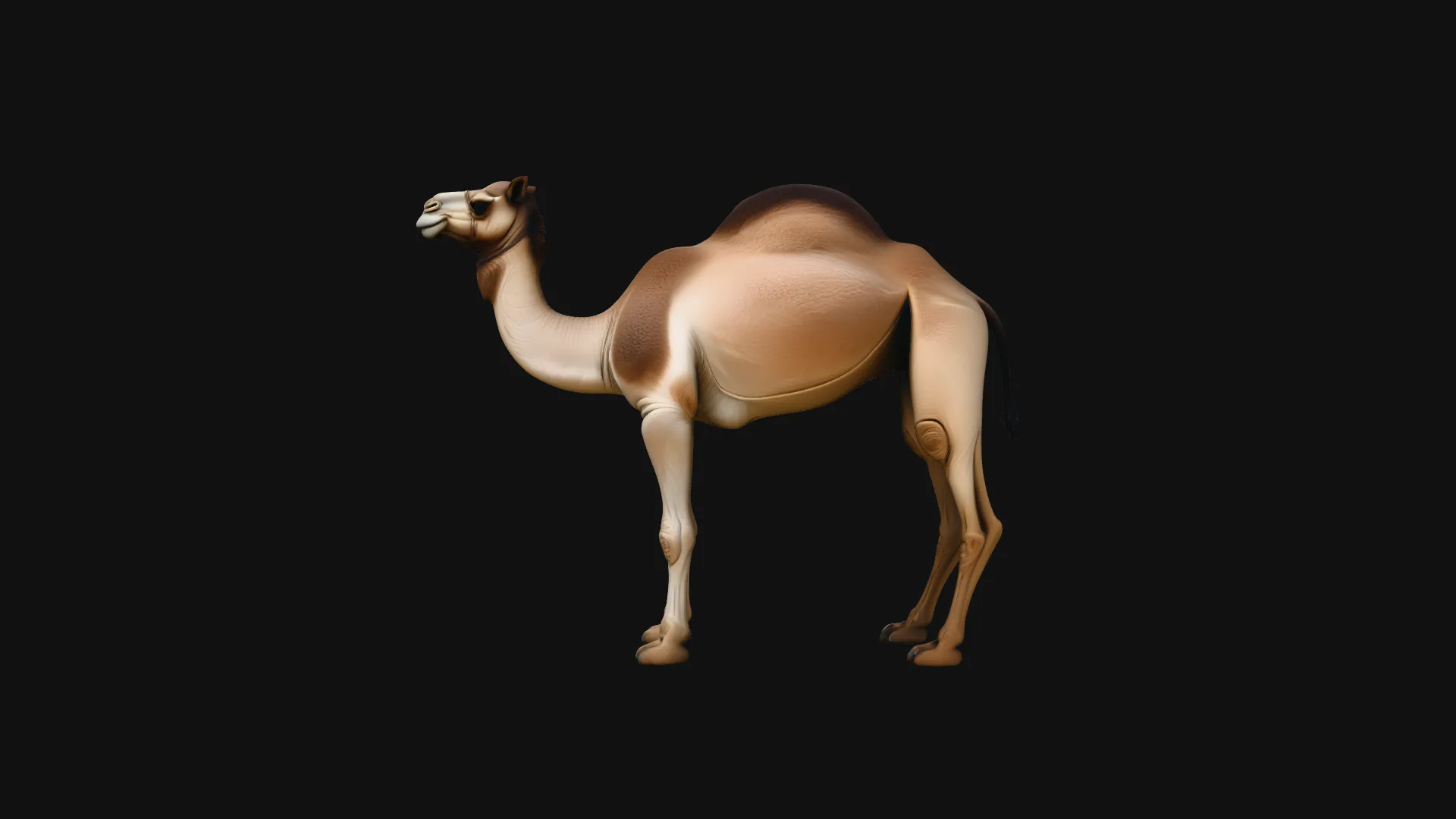 Dromedary Camel Statue Design 2 - 3D Print Model 3D Print Model .c4d .max .obj .3ds .fbx .stl .blend 