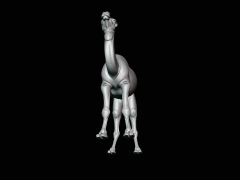 Dromedary Camel Statue Design 2 - 3D Print Model 3D Print Model