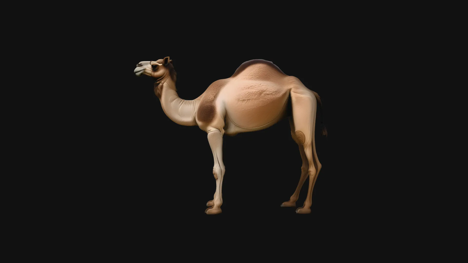 Dromedary Camel Statue Design 3 - 3D Print Model 3D Print Model .c4d .max .obj .3ds .fbx .stl .blend 
