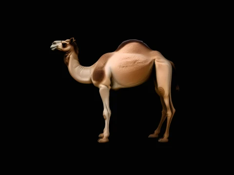 Dromedary Camel Statue Design 3 - 3D Print Model 3D Print Model