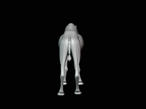 Dromedary Camel Statue Design 3 - 3D Print Model 3D Print Model