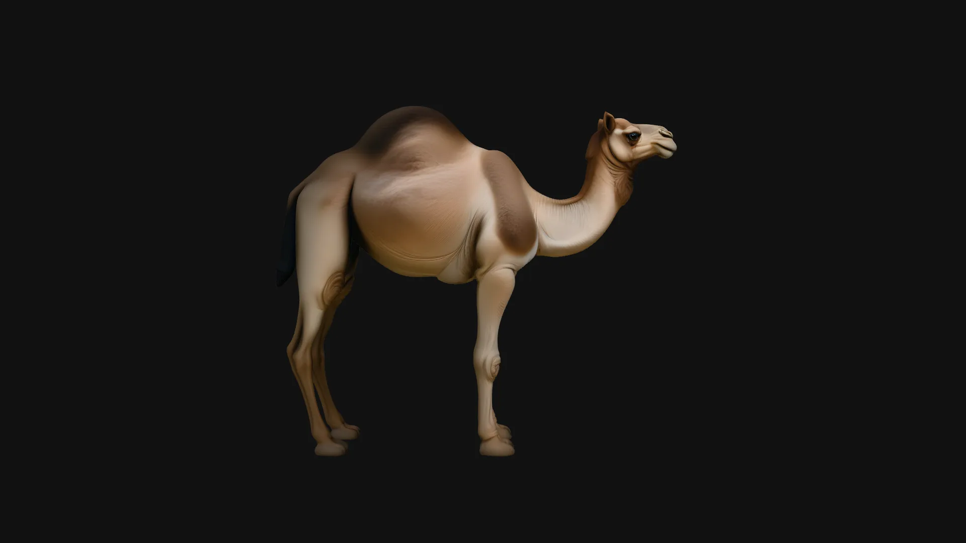 Dromedary Camel Statue Design 4 - 3D Print Model 3D Print Model .c4d .max .obj .3ds .fbx .stl .blend 
