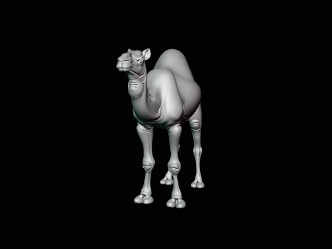 Dromedary Camel Statue Design 4 - 3D Print Model 3D Print Model