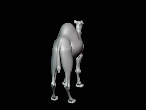 Dromedary Camel Statue Design 4 - 3D Print Model 3D Print Model