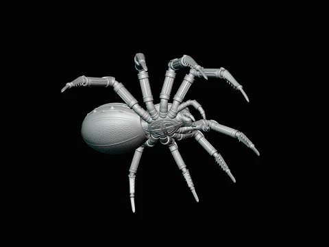 Ornate Clockwork Spider Statue Design 1 - 3D Print Model 3D Print Model