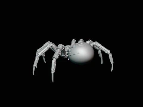 Ornate Clockwork Spider Statue Design 2 - 3D Print Model 3D Print Model