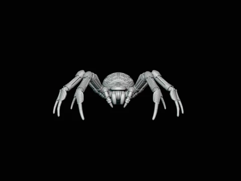Ornate Clockwork Spider Statue Design 3 - 3D Print Model 3D Print Model