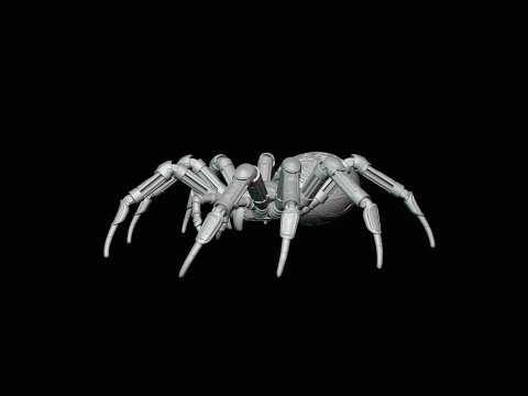 Ornate Clockwork Spider Statue Design 3 - 3D Print Model 3D Print Model